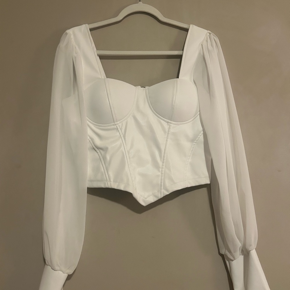 Elegant White Women's Top